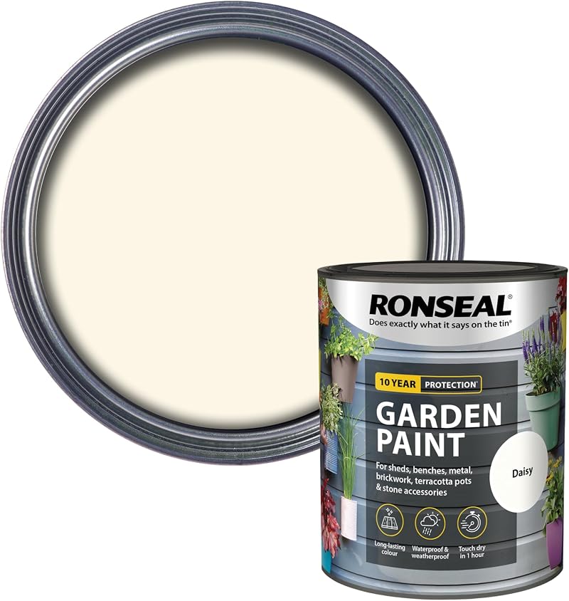 Ronseal Garden Paint Daisy 750ml RSLGPD750 Daisy Garden Paint