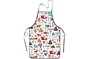Canadia Souvenirs Gifts Cooking Apron for Women Men Canadian Gifts Kitchen Apron Funny Aprons Travel Trip Souvenirs Gift