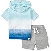 Burt's Bees Baby baby-boys Shirt and Shorts Set, Top & Bottom Outfit Bundle, 100% Organic Cotton