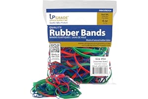 UPGRADE OFFICE SUPPLY INC Upgrade Rubber Bands, Assorted Sizes & Colors, 1/4 lb Bag, USA