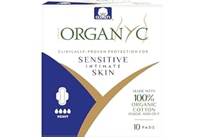 Organyc - 100% Certified Organic Cotton Feminine Pads - Heavy Flow, 10 Count (Pack of 1) (B003ART1JG)