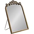 Kate and Laurel Arendahl Glam Table Mirror, 12 x 18, Gold, Traditional Chic Mirror for Wall