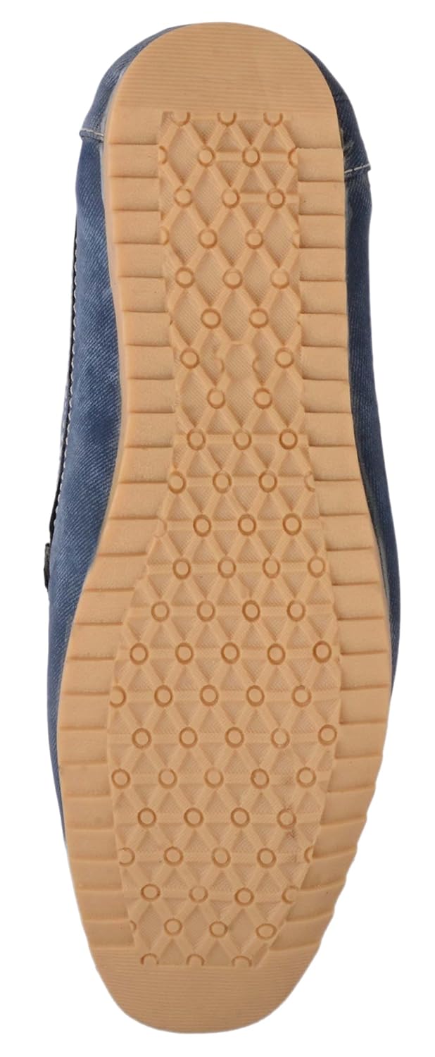 fox hunt men's blue denim loafer shoes, casual loafer shoes for men's