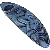 Camila Paris CP2984 French Hair Barrette Clip Handmade Oval Blue, Strong Hold Grip Hair Clips for Women, No Slip Rubberized Metal Closure, Durable Styling Girls Hair Accessories, Made in France