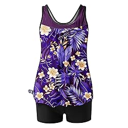 Tankini Swimsuits for Women Tummy Control Blouson