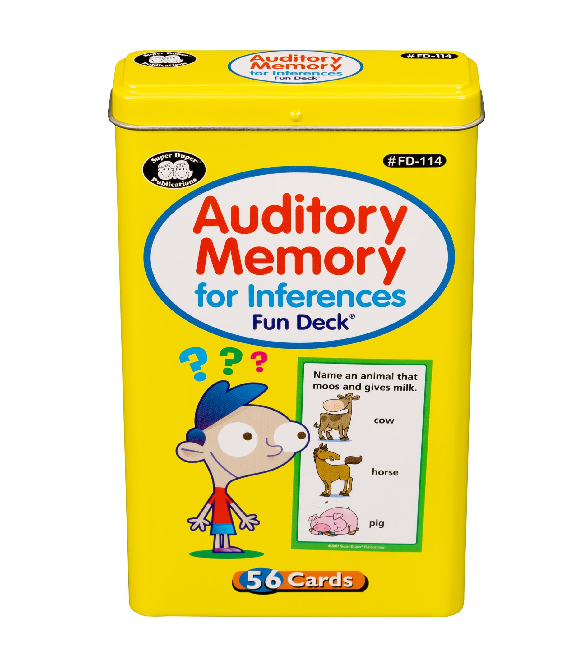 Auditory Memory for Inferences Fun Deck | Listening Comprehension Flash Cards for Kids by Super Duper Publications