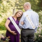 IRYNA Mummy Daddy To Be Sash Set Baby Shower Gender Reveal Party Decorations view 3