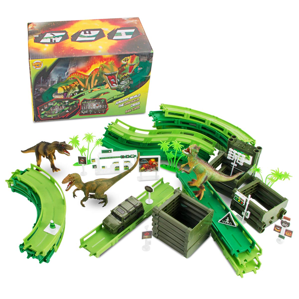 dinosaur world train tracks