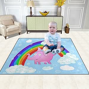 pink elephant play mat