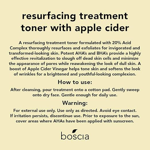 boscia resurfacing treatment toner