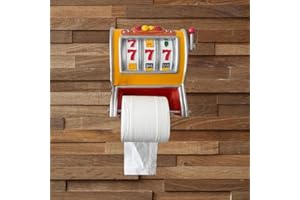 Slot Machine Toilet Roll Holder,Fun Slot Machine Decorative Toilet Paper Holder,Unique Arcade Design Wall-Mounted,Hilarious T