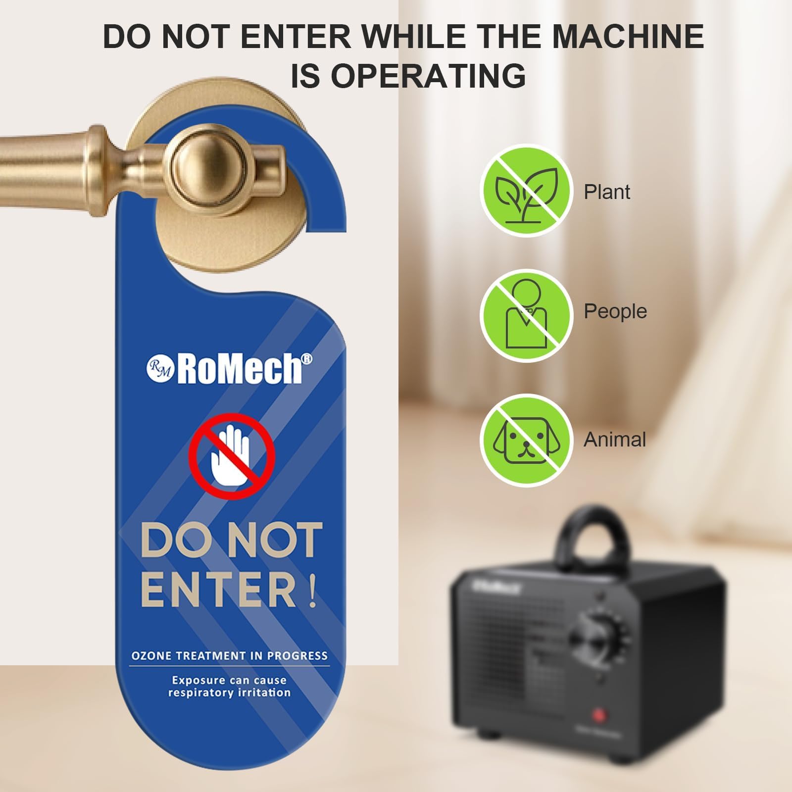 ROMECH Ozone Generator, High Capacity Ionizer Air Purifier Ozone Odor Eliminator for 4000sq.ft. Home, Basement, Kitchen