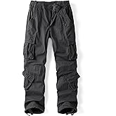 AKHlKING Women's Cargo Pants Work Camo Cotton Casual Combat Wild Outdoor Ripstop Trousers with 8 Pockets