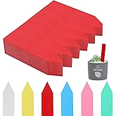 Frenar 600 Pcs 4" Plant Labels Plastic Waterproof Plant Tags Seed Pot Marker Nursery Garden Seed Stake Tags Plant Classification Sorting Sign Flower Mark (Red)