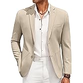 COOFANDY Men's Casual Linen Blazer Jacket Lightweight Sport Coats Two Button Suit Jackets