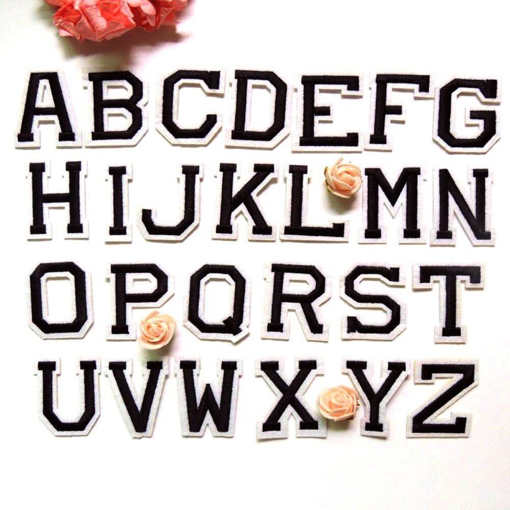 Nanamap Iron Patches for English Letter A-Z computer embroidery patches