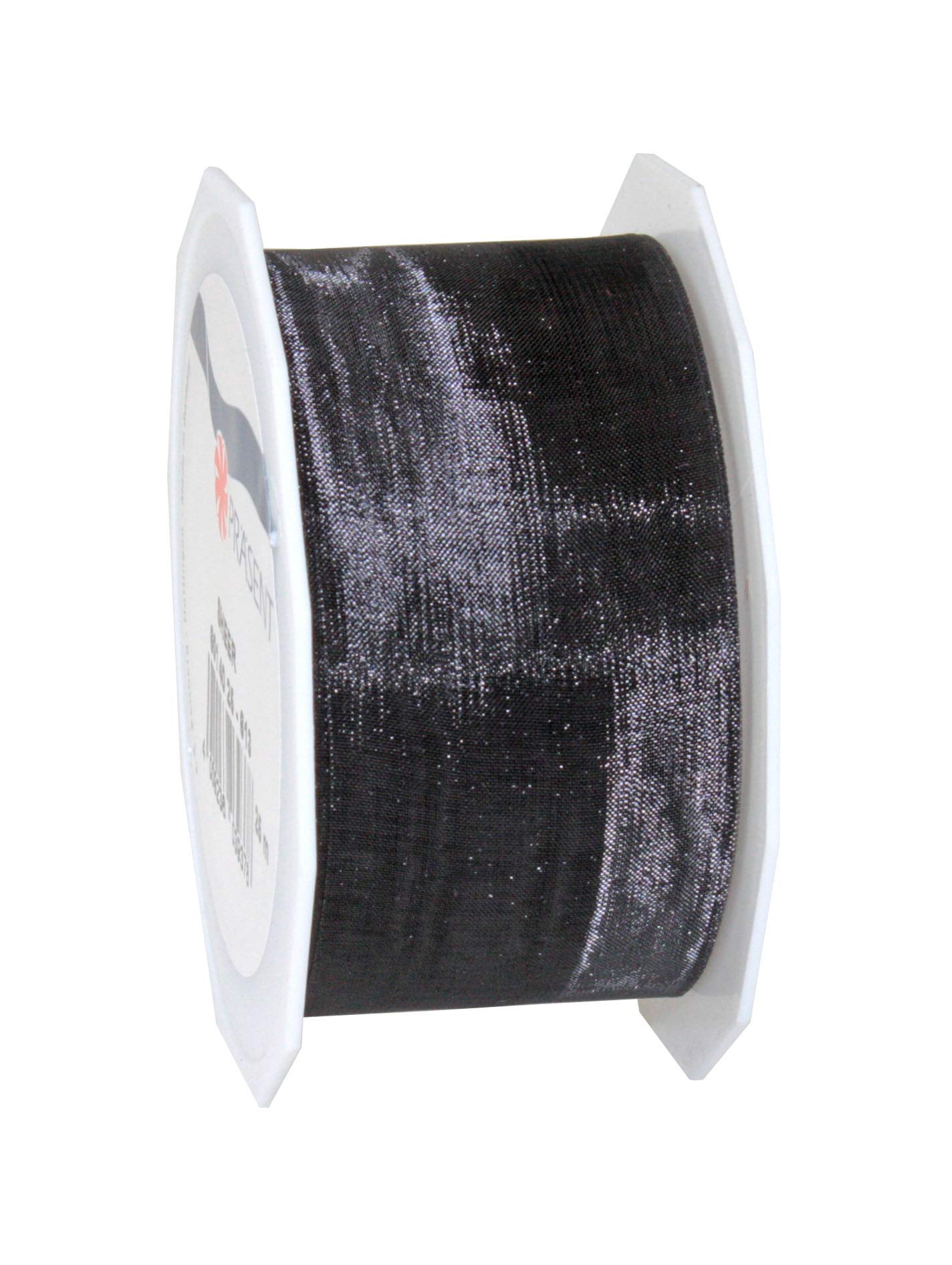 C.E. Pattberg Sheer Organza Ribbon Black, 27 Yards Gift Wrap Ribbon, 1.6 inches Width, Accessories for Decoration & Handicrafts, Decoration Ribbon for Presents, for Every Occasion — image 1
