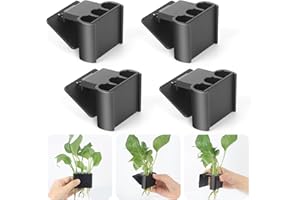 Roetelo 4Pcs 3 Holes Upgraded Aquatic Plant Cup Aquarium Plant Holder for Tank, Hanging Aquarium Plant Holder, Aquarium Aquatic Plant Cultivation, Aquarium Plant Decoration.