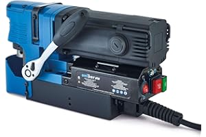 Unibor Magnetic Metal Pillar Drill Press - ELP50/1 (120v) Low Profile Magnetic Drilling Machine 2" Max Diameter Cut, 2" DOC Light Weight 1200W Electric Bench Mag Drill Power Tool (24.25lbs)