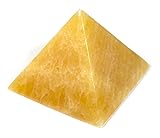 Warm Orange Crystal Stone Pyramid, 3" base