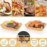 VOLMEY Air Fryer Liners 100PCS 8.7in for Ninja AF300UK AF400UK SL400UK view 6