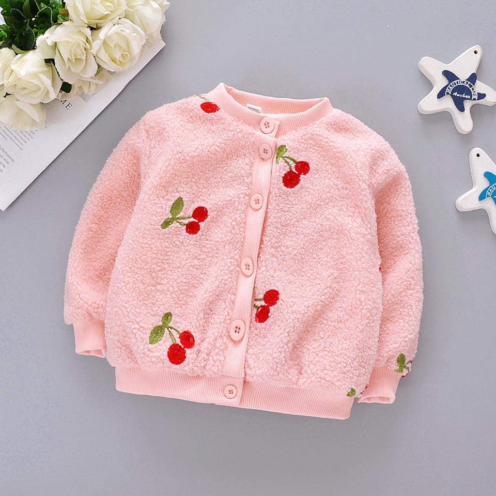Manteau Bebe Fille Enfant Hiver Chaud Epaissir En Coton Polaire A Cerise Fraise Couleur Unie Manches Longues Bouton Veste La Mode Cartoon Chic Mignon Elegant Pas Cher 3 24 Mois Manteaux Vetements Yourcup Yourdesign Com