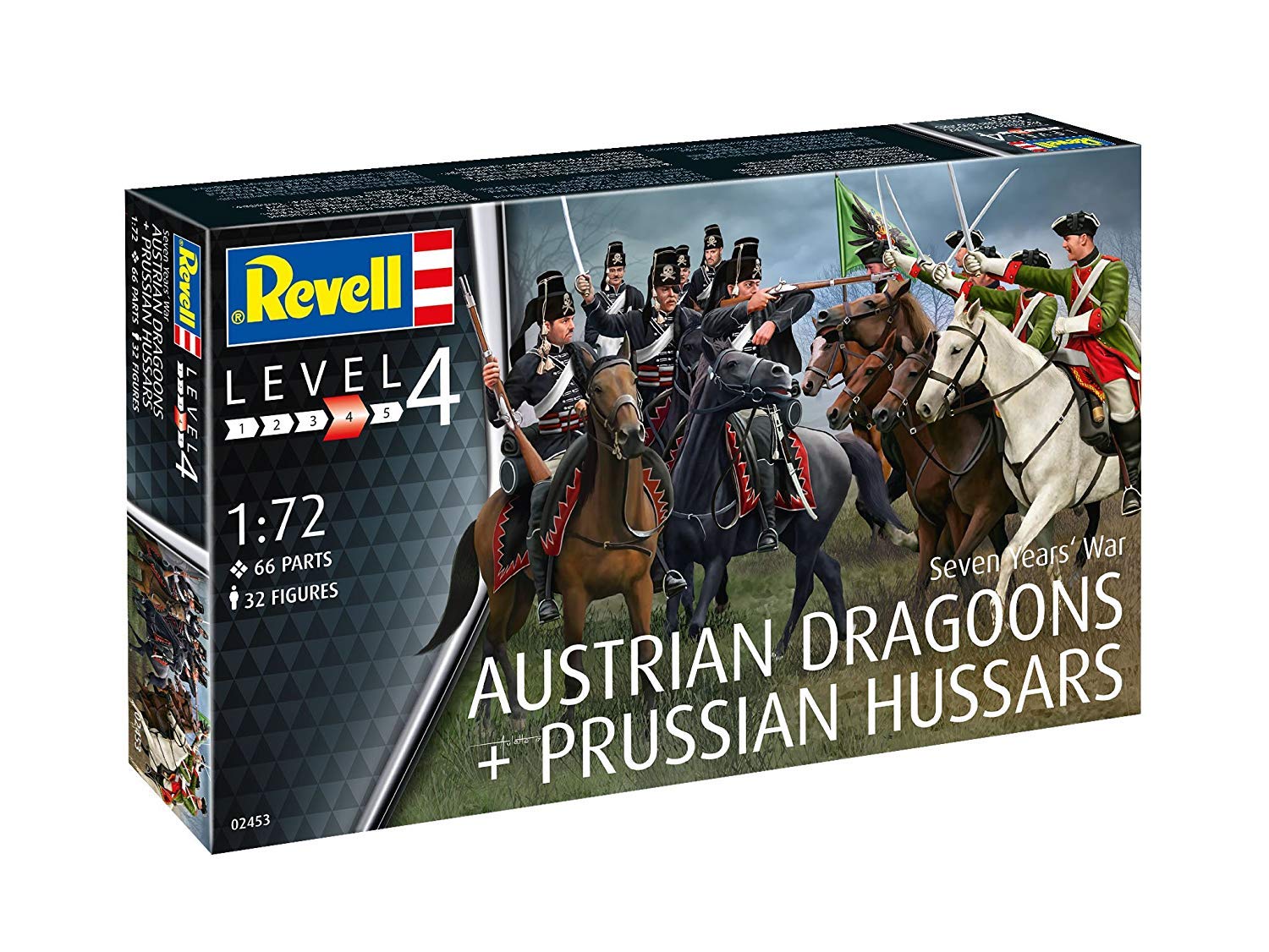 Revell 02453 Seven Y.War (Austrian and Prussian Hussars) Model Kit