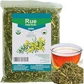 RUE Dried Herbs Ruda Seca, Ruda Graveolens, rue leaves and branches Dried Rue Leaves (Ruta graveolens) | Raw Herbal (16 Ounce)