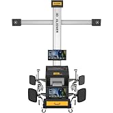 AUTOOL 3D Wheel Aligner, Professional Automotive Wheel Alignment Machine with Dual 20" HD Screens,Built-in Printer, 80,000+ Vehicle Database,Voice Guidance,110V Garage Equipment
