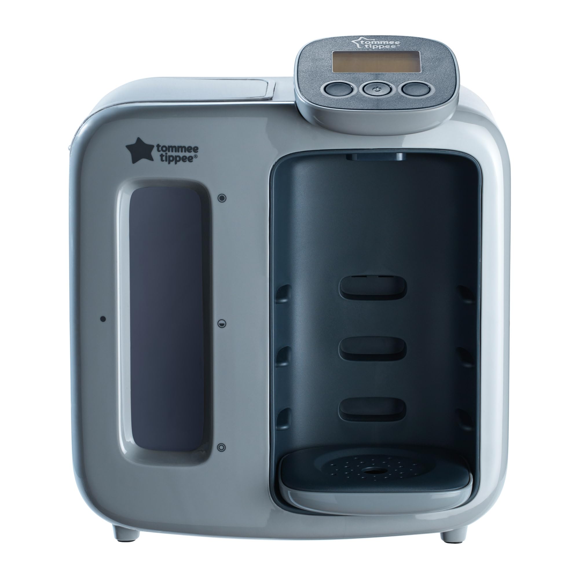 Tommee Tippee Perfect Prep Day & Night, Grey, Baby Bottle Formula Feed Maker with Antibacterial Filter, Digital Display and Adjustable Volume