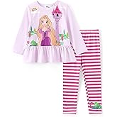 Disney Minnie Mouse Frozen Princess Marvel Toddler Girls Clothes Long Sleeve Sweatshirt + Leggings 2pcs Outfits Set 2-6Y