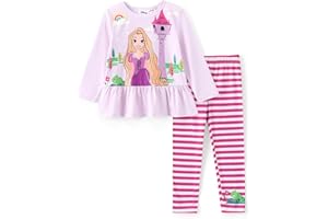Disney Minnie Mouse Frozen Princess Marvel Toddler Girls Clothes Long Sleeve Sweatshirt + Leggings 2pcs Outfits Set 2-6Y