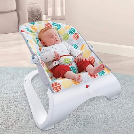 Magicwand Newborn-to-Toddler White Baby-Rocker Cum Bouncer with Vibrations (Design As Per Stock)