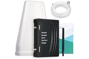 BOOSTBARS Cell Phone Signal Booster for Home with All U.S Carriers on Band 66/2/4/5/12/13/17/25 | Up to 2,000 Sq Ft |Cell Booster Boost 5G 4G& LTE with Verizon, AT&T, T-Mobile & More | FCC Approved