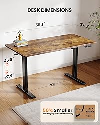 ErGear Electric Standing Desk, 55 x 27.5