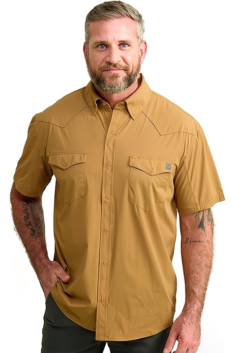 Playera Columbia Camisa PFG Bahama II Gris Para Hombre Columbia Hombre