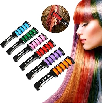 Supmaker Hair Chalk Comb Disposable Instant Hair Color Cream For
