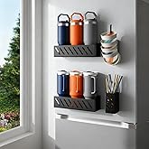 Wolera Magnetic Stanley Cup Organizer (2-Count) - Secure Fridge Mount for Full-Size 30/40 oz Tumblers with Lid & Straw Storage (6 Tumblers)