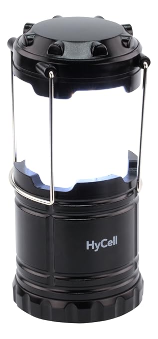 HyCell LED Campinglampe CL30 - Batteriebetriebene LED Campingleuchte - Handliche Leuchte mit blendfreier Ausleuchtung - Ideal für Festivals Camping Ausrüstung Zelten Lesen Garten oder Notfallleuchte