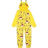 Pokemon Kids' One-Piece Hooded Union Suit Onesie Blanket Sleeper