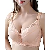 CHAOJIESI Women Push Up Bra Plus Size Lace Underwire Soft Padding Lift Up Bra