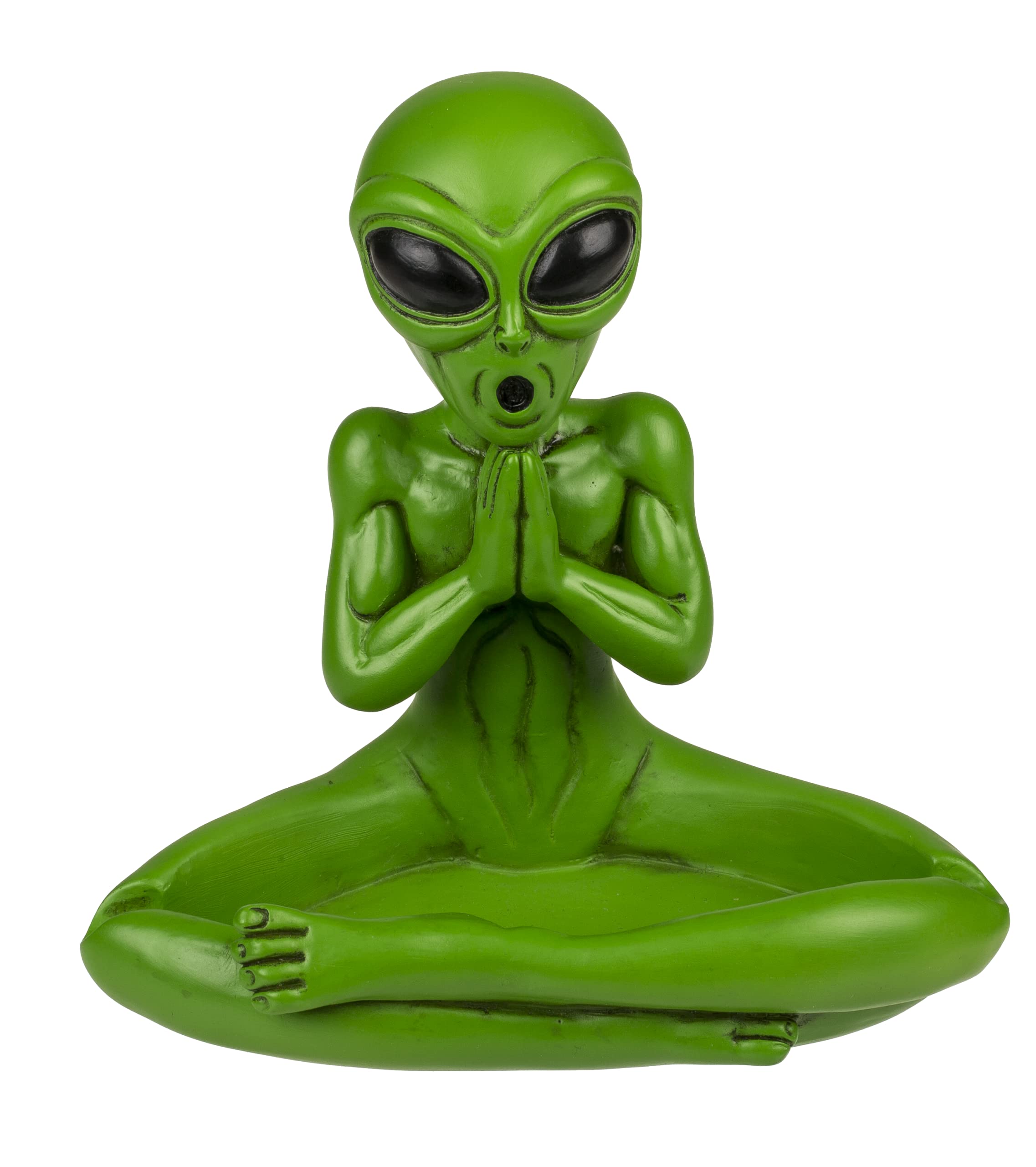 MIK Funshopping Alien Ashtray, Smoking Ashtray (Alien in Yoga Pose)