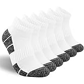 Kodal Copper Infused Compression Socks Men Women - Moisture Wicking Odor Free Cushioned Running Socks (6-Pairs)