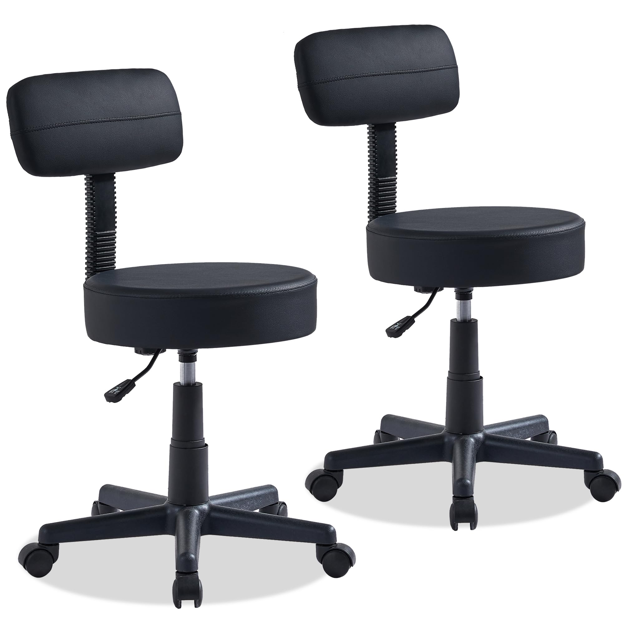 VECELO Rolling Backrest Set of 2 Adjustable Desk