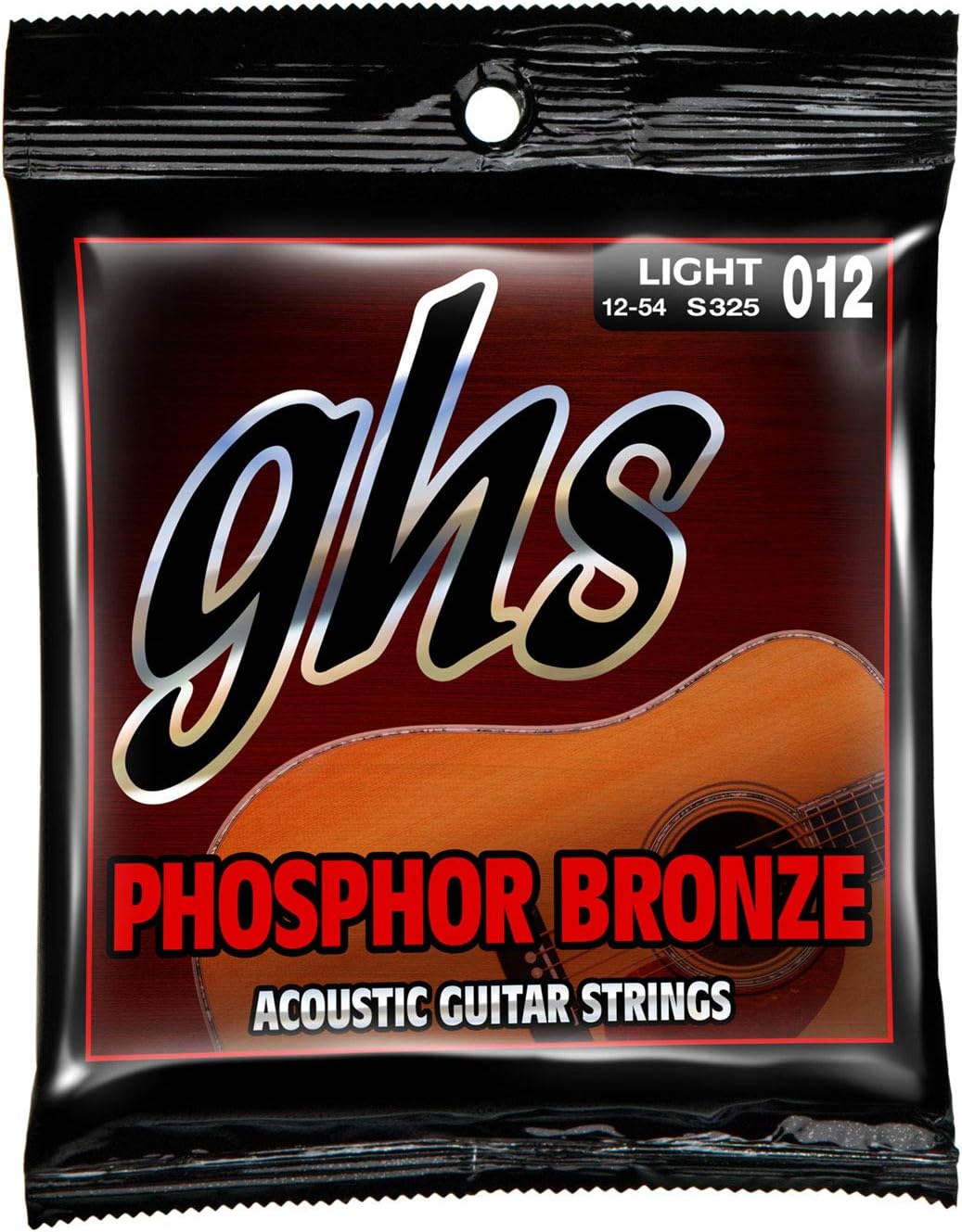 GHS S325 12 - 54 Light Phosphor Bronze Acoustic String Set, Pack of 1 - Image 4