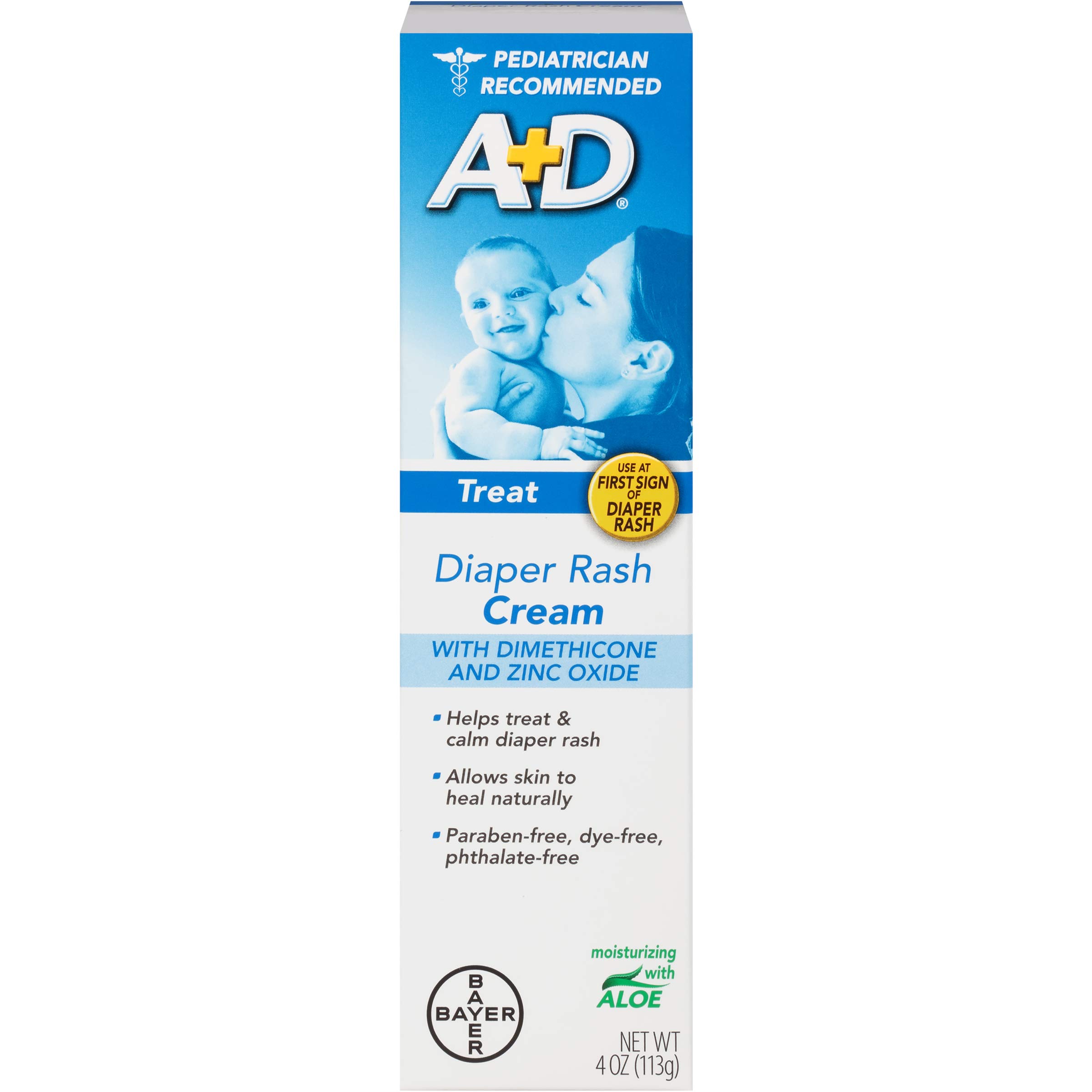 A+D Diaper Rash Cream, Zinc Oxide Cream, 4 oz (113 g) by A&D Pricepulse