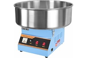 VIVO Blue Electric Commercial Cotton Candy Machine, Candy Floss Maker (CANDY-V001B)