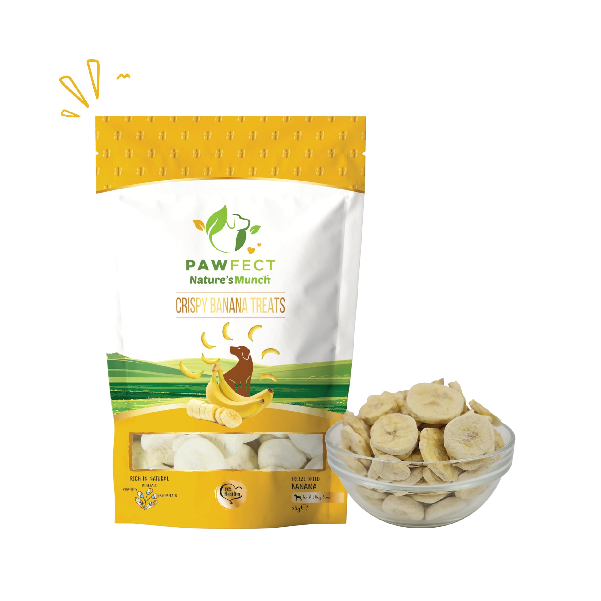 Single Ingredient Vegan Treats: Banana (60g/1.94oz)