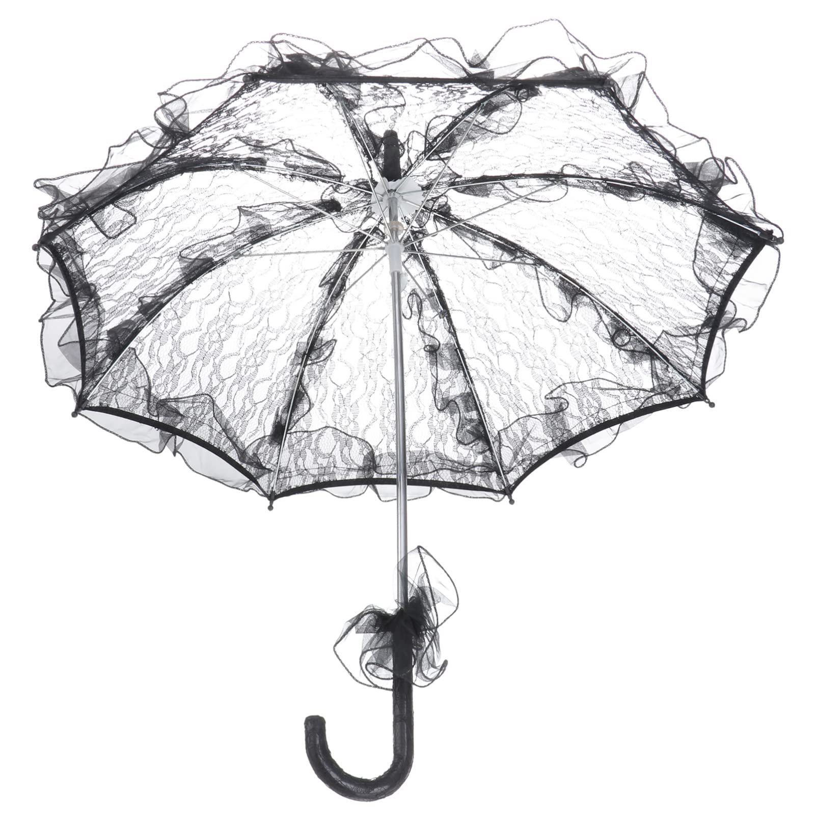 Abaodam Bridal Lace Parasol Umbrella Stylish Western Style Fleur Design Size Wedding Decoration Umbrella Brides Photo Props