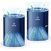2 Pack CHIVALZ Air Purifiers for Bedroom with True HEPA Filter for Smoke, Dust, Pollen, Pet Dander, Small Air Purifiers for H